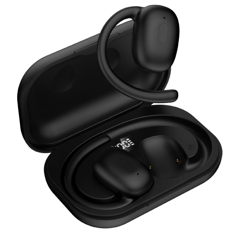 TWS Bluetooth headphone Wireless Earphone Bone conduction R23 Ear Hook Built-in Microphone LED display high Quality Headphone Sport Earphone Long endu