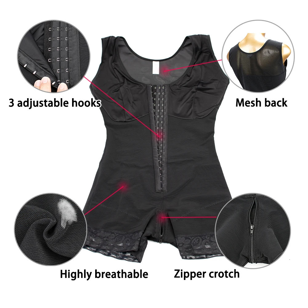 Full Body Shapewear Compression Girdle Fajas Colombian Corrective Underwear Tummy Control Shaper Butt Lift Slim Corset Bodysuits 231227