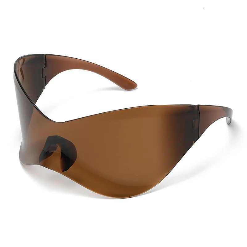 2023 Fashion Oversized Outdoor Sunglasses For Women Goggle Y2K Sun Glasses Men Black Shades Female Mirror 231227