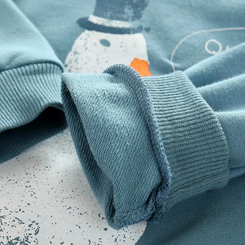 Spring Autumn Korea Style 2 3 4-10 Years Children'S Birthday Gift Long Sleeve Cartoon Animal Print Kids Baby Boy Sweatshirt 231229