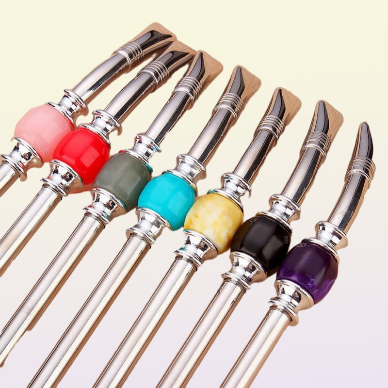Drinking Straws Creative 304 Stainless Steel Straw Color Spoon Practical Argentina Yerba Mate Set Factory Direct Supply7440105