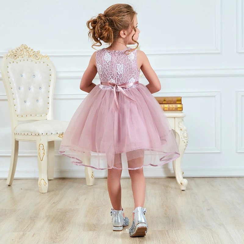 Baby Girls Dress Casual Costume Kids Dresses For Flower Girl Party Little Princess Tutu Summer Vestidos 231228