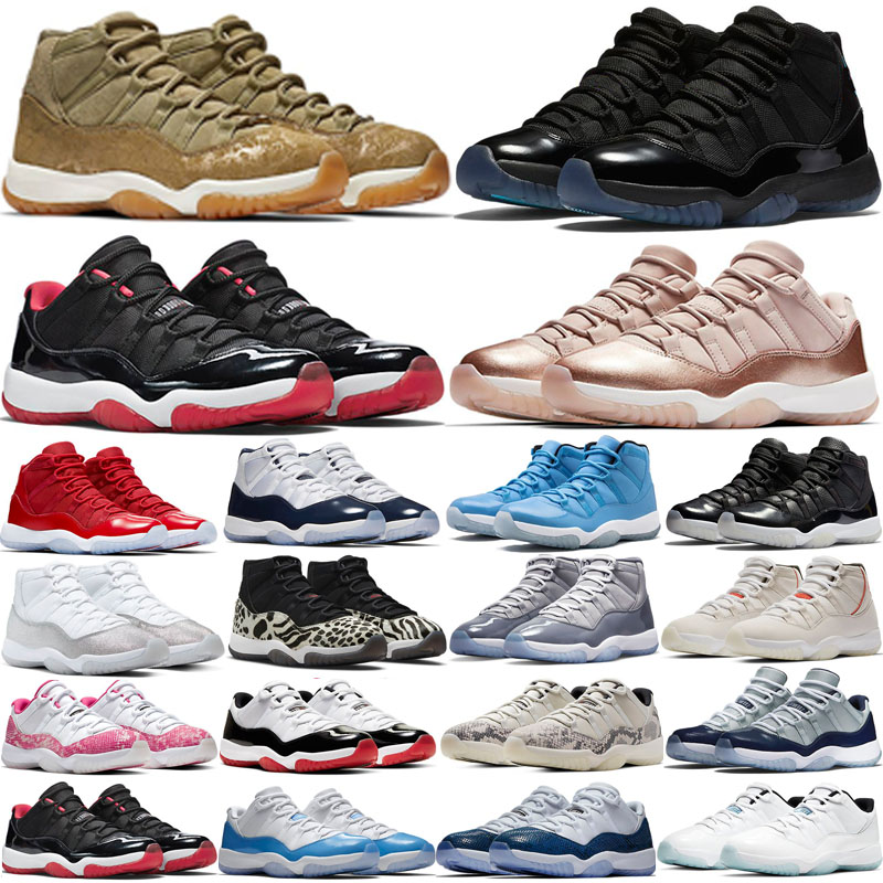 11 Men Basketball Shoes 11s Sneakers White Cement Reimagined Fire Red Cardinal Dark Iris Pine Green UNC Rust Pink Black Cat Wizards Women Outdoor Sports Trainers 36-47