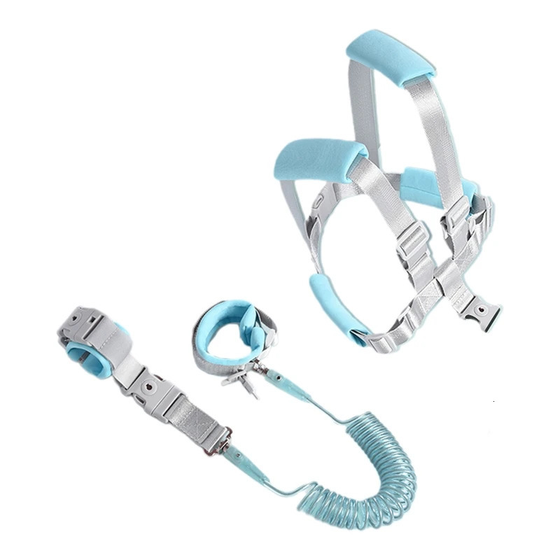 HX5D Toddler Leash Harness Backpack with Anti-Lost Wrist Link Kids Safety Walking Wristband Adjustable Strap Belt Travel Gear 231229