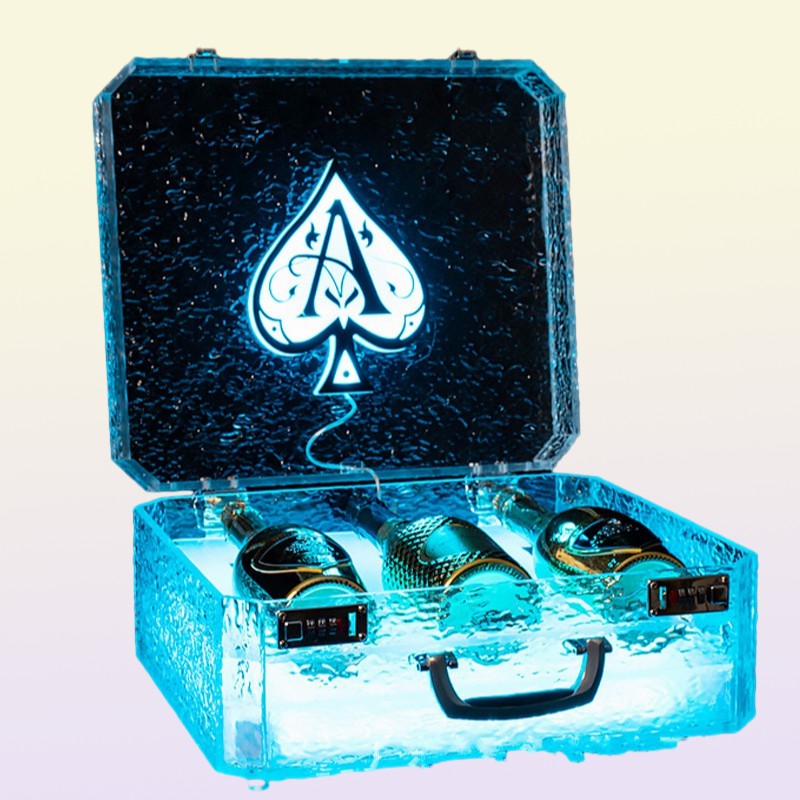 LED Luminous Champagne Glorifier Display Case GlowBar Rechargeable Bottle Presenter For NightClub Party Lounge9182171