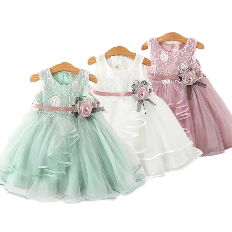 Baby Girls Dress Casual Costume Kids Dresses For Flower Girl Party Little Princess Tutu Summer Vestidos 231228