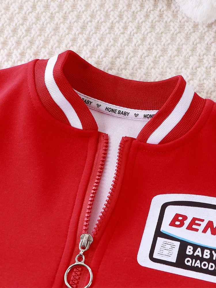 LJMOFA 1-6T Spring Kids Jacket for Boy Coat Autumn Zipper Baseball Uniform Cotton Light Outerwear Baby Toddle Child Cloth D144 231228