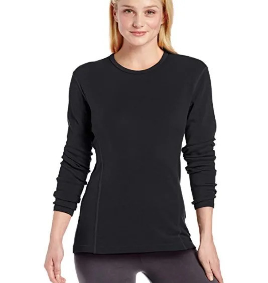 100% Merino Wool Women Midweight Crew Next to Skin NTS Base Layer Women Tops Thermal Underwear Tops European Size S-L 160GSM 231229