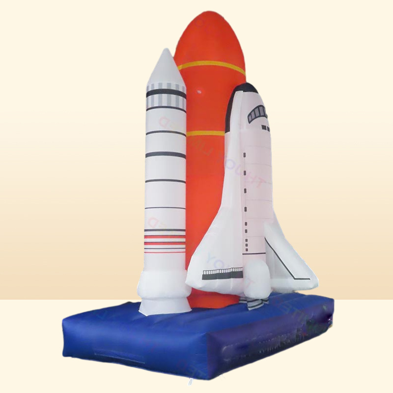 outdoor activities 4m High Giant inflatable spaceship space shuttle Rocket model for advertising
