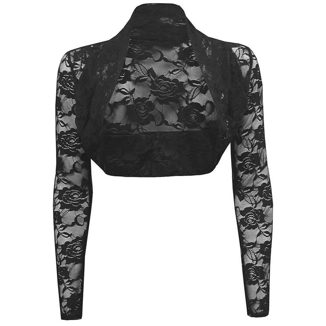 Belle Poque Women Shrug Summer Tops Ladies Long Sleeve Cropped Lace Bolero Formal Evening Party Elegant Slim Clothes Coat 210928