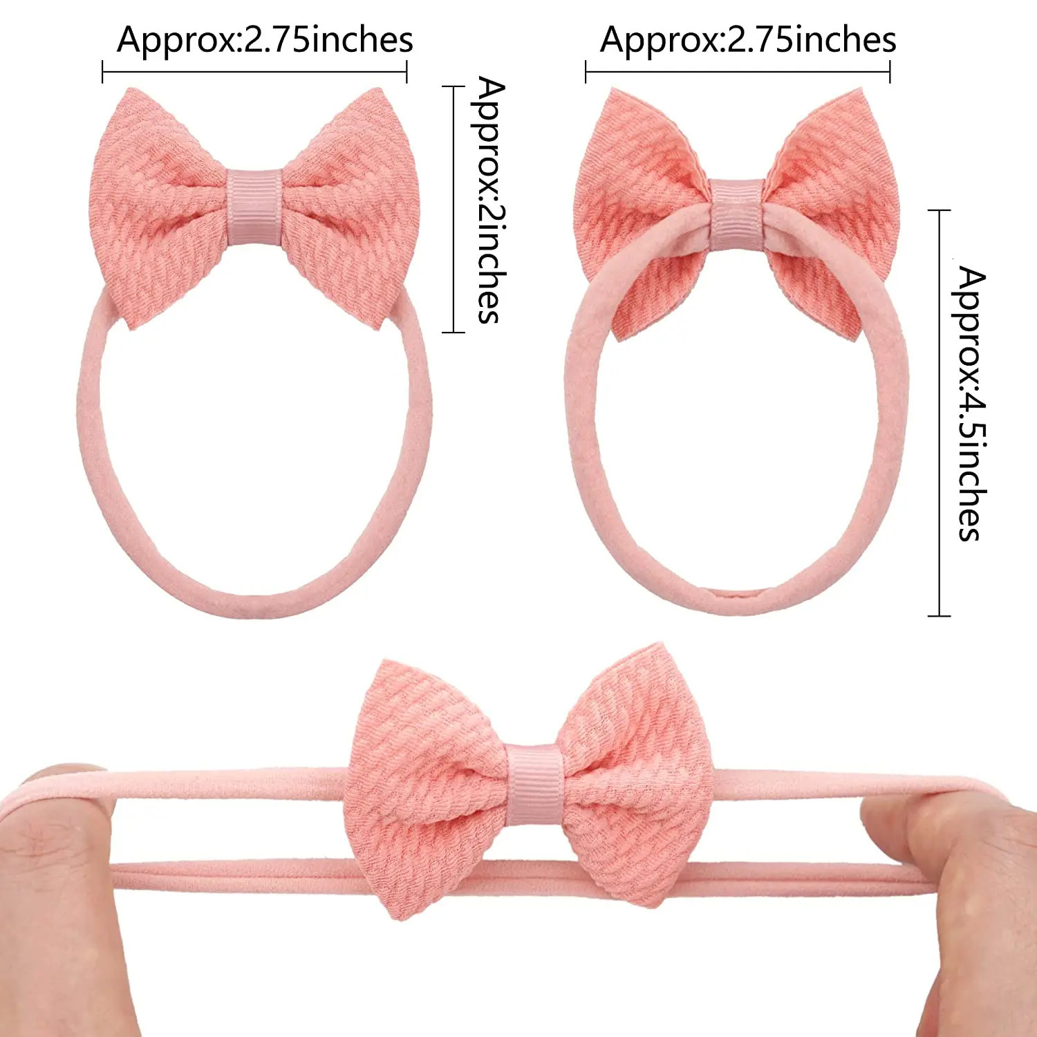 40 Pieces Baby Hair Bows Headband Nylon Hair Band Stretchy Hairbands Hair Accessories for born Infant Toddlers Kids 231229