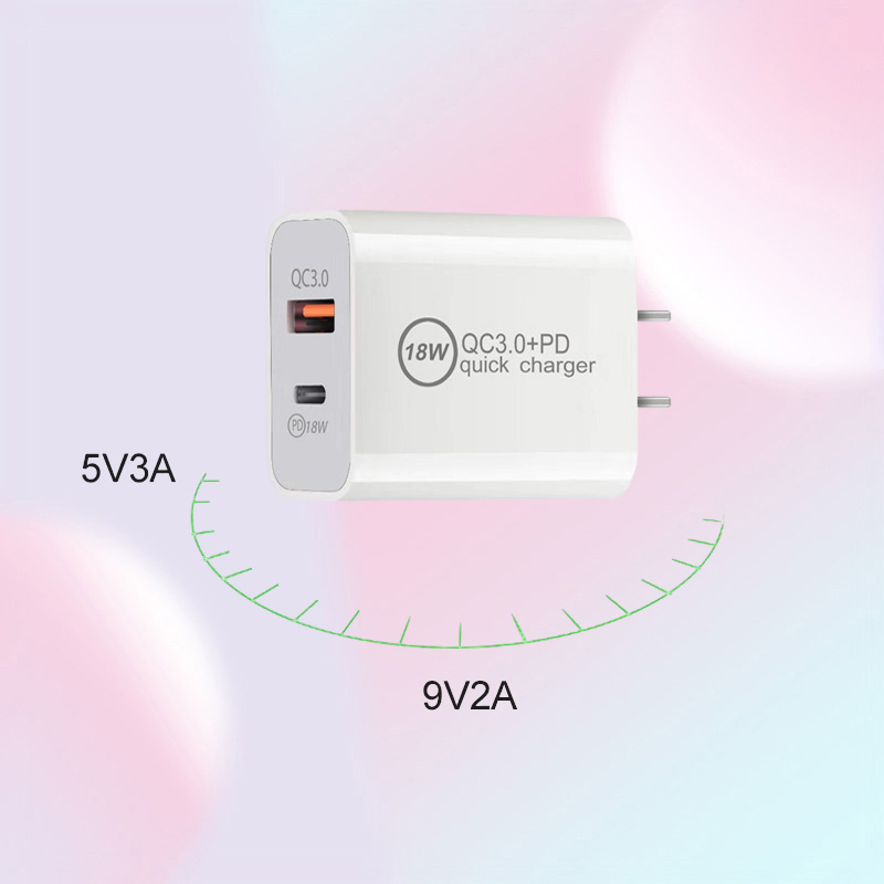 18W Fast USB Charger PD Quick Charge Adapter TYPE C Plug Charging for iPhone 12 11 Pro max without Box4187170