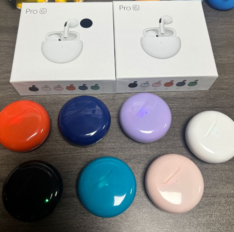 Air Pro 6 TWS Wireless Headphones Earphone Bluetooth-compatible 5.0 Waterproof Headset with Mic for Xiaomi iPhone Pro6 Earbuds