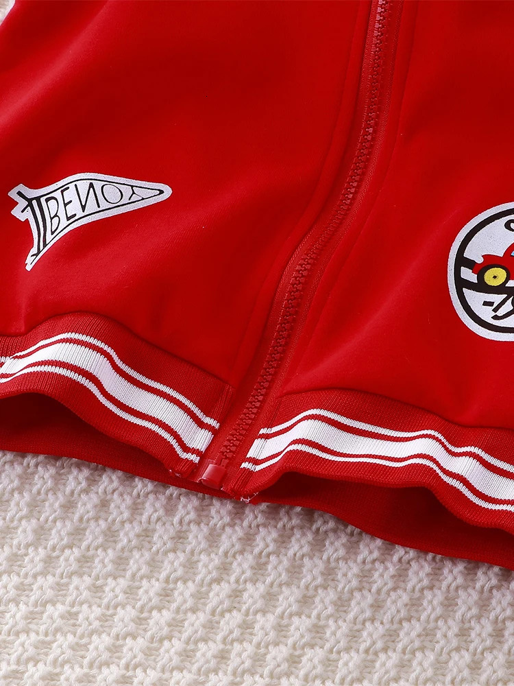 LJMOFA 1-6T Spring Kids Jacket for Boy Coat Autumn Zipper Baseball Uniform Cotton Light Outerwear Baby Toddle Child Cloth D144 231228