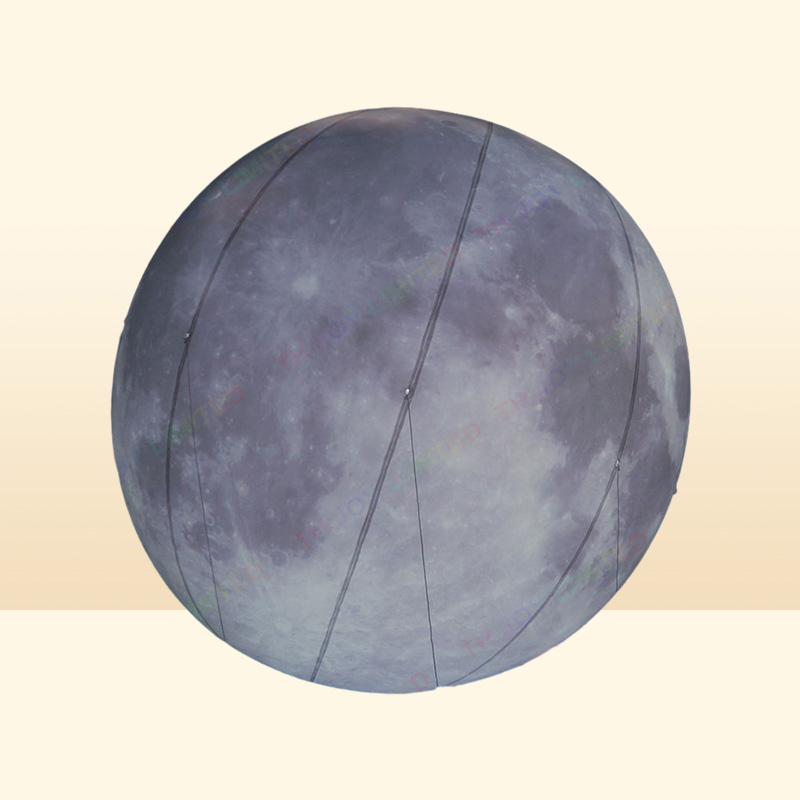 Outdoor Games Activities Party Balloons Giant Inflatable Moon Ball 2m3m4m5m Lighting Planet Inflated Moon with LED Light