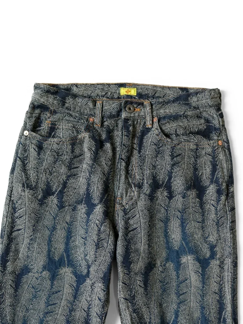 Casual Unisex Wide Leg Denim Flared Pants - Ripped, Geometric, Cargo Style
