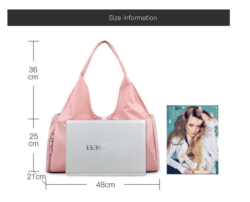 UU-3179 New Fashion Travel Outdoor Yoga Bag Unisex Shoulder Bag Waterproof Nylon Sports Gym Bags
