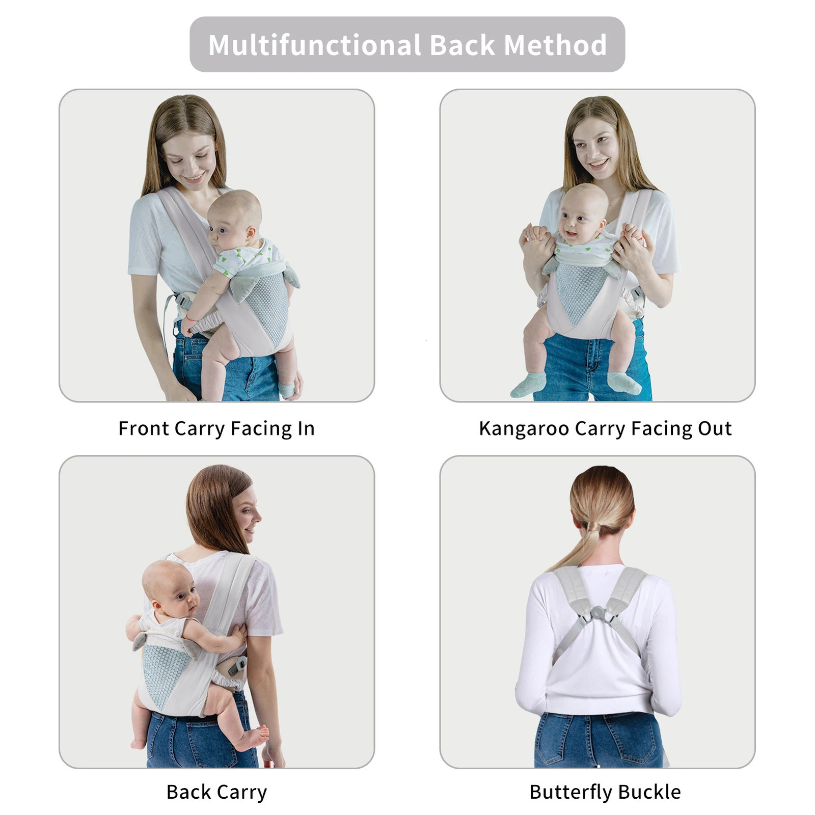 Baby Sling Wrap born Kangaroo Backpacks Strap Multifunctional Toddler Outdoor Travel Accessories 231229