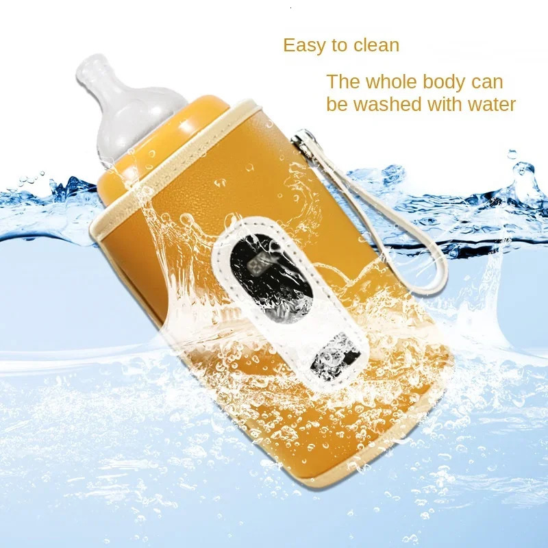 USB Baby Milk Bottle Thermal Bag Universal Digital Display Nursing Heater Portable Heat Keeper for Traveling 231228