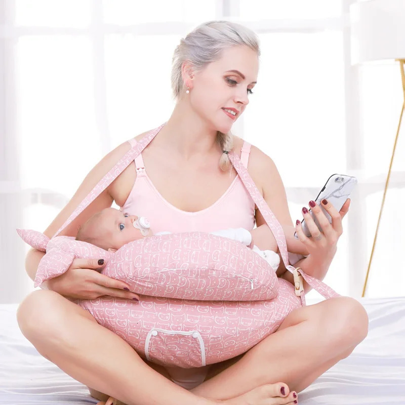 Multifunctional Nursing Pillow born Breastfeeding Pillow Cotton Elastic Adjustable Pregnant Wooden Waist Baby Pillow DDJ 231228