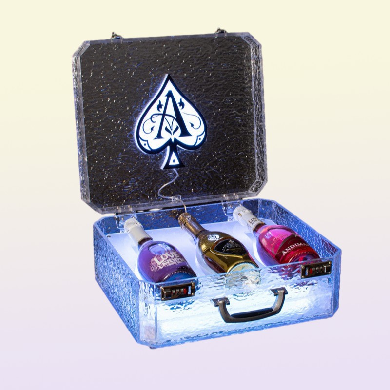 LED Luminous Champagne Glorifier Display Case GlowBar Rechargeable Bottle Presenter For NightClub Party Lounge9182171