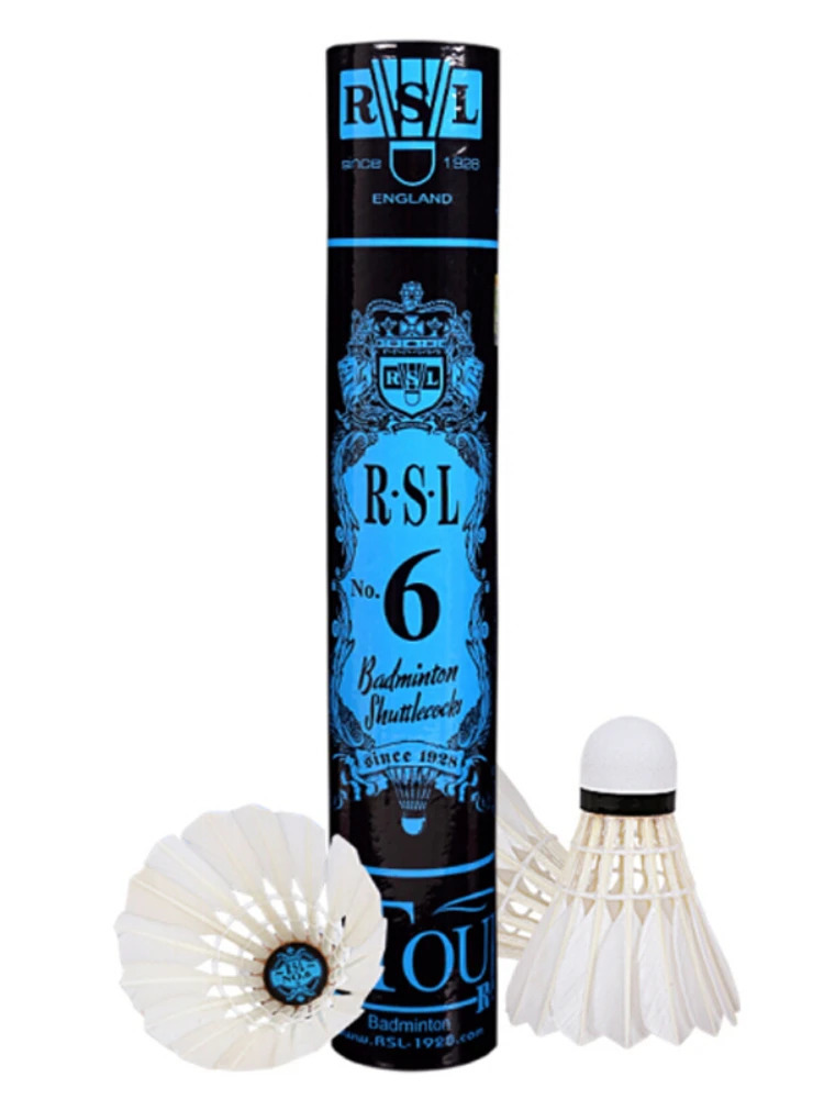 Genuine RSL No4 No6 No7 Shuttlecocks Badminton Shuttle Duck Feather Ball Shuttlecock Accessories 231229