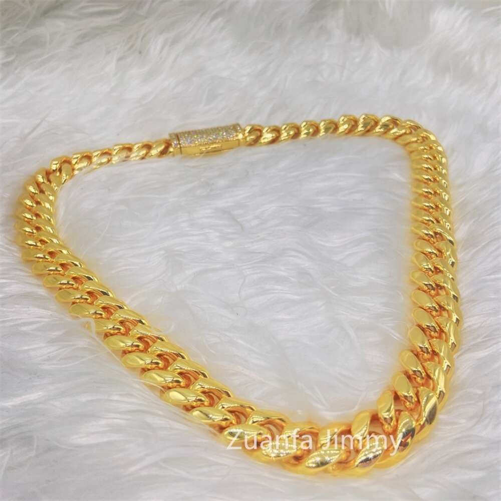 Buss Down Iced Out Moissanite Clasp 8mm 10mm 12mm 14mm Fashion Necklace Jewelry Moissanite Diamond Necklace