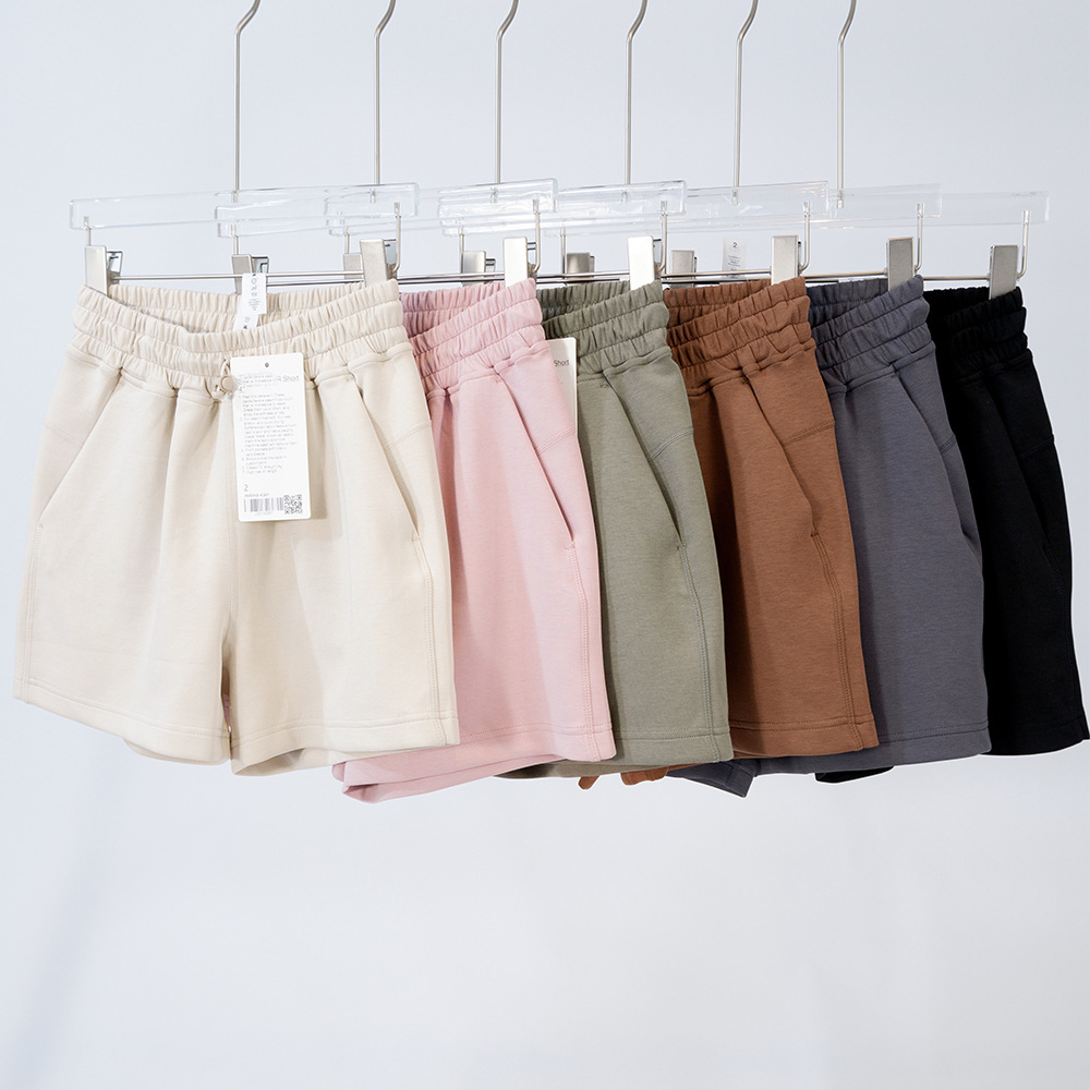 Yoga Softstreme wear 4 inch shorts Loose sports air layer women soft breathable high waist shorts solid color