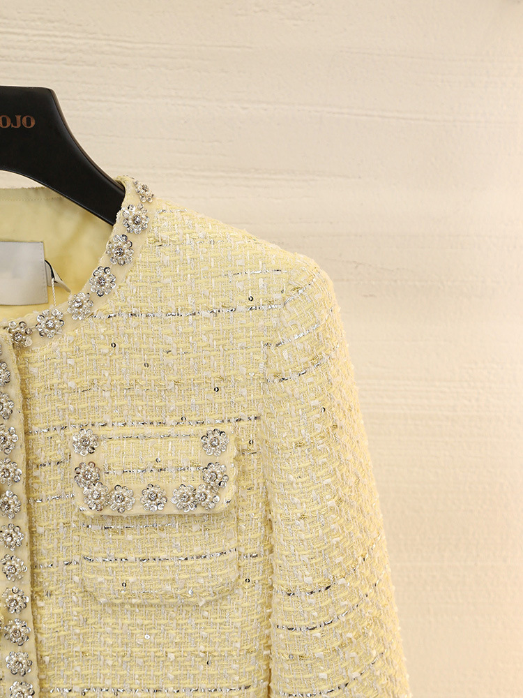 Self-portrait of Women's Check Tweed Short Coat Cardigan