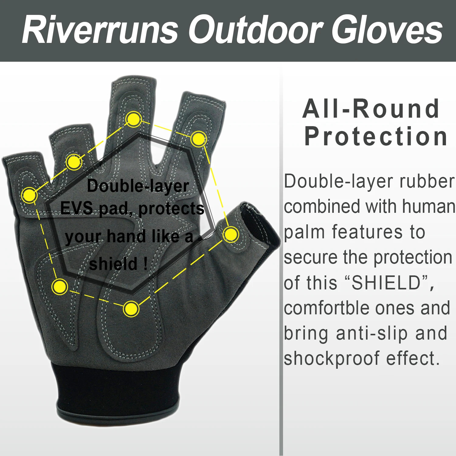Riverruns Fingerless Fishing Gloves Sun Protection for Men Fishing Paddling Sailing Rowing and Hiking. 231228