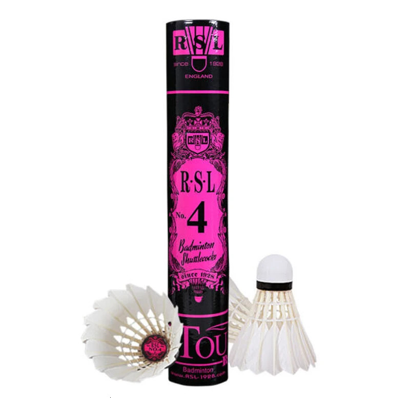 Genuine RSL No4 No6 No7 Shuttlecocks Badminton Shuttle Duck Feather Ball Shuttlecock Accessories 231229