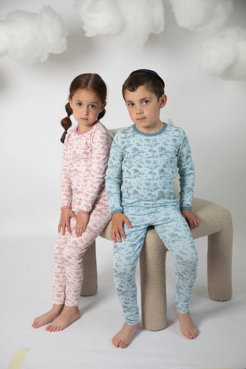 AS printed kids pjs soft baby girl boy set stretchy 231228