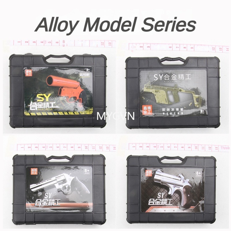 1:6 Mini Toy Gun Model Elaborate Desert Eagle Pistol M10 Colt Revolver Alloy Metal Moive Collection Prop Toys For Boys Birthday Gifts Look Real