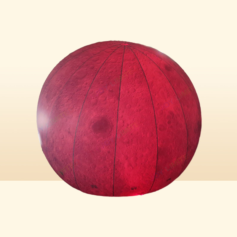 Outdoor Games Activities Party Balloons Giant Inflatable Moon Ball 2m3m4m5m Lighting Planet Inflated Moon with LED Light