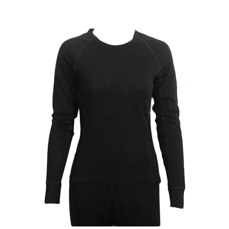 100% Merino Wool Women Midweight Crew Next to Skin NTS Base Layer Women Tops Thermal Underwear Tops European Size S-L 160GSM 231229