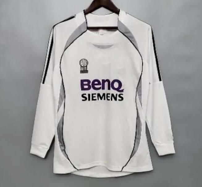 Retro Raul Soccer Jersey long sleeve Football shirts GUTI Ramos SEEDORF CARLOS 10 11 12 13 14 15 16 17 RON ALdO ZIDANE RAUL 00 01 02 03 04 05 06 07 08