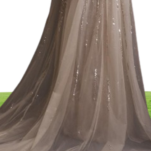 Krikor Jabotian Dresses Evening Wear With Wrap Champagne Beads Sequined A Line Prom Gowns Custom Made Formal Party Dress