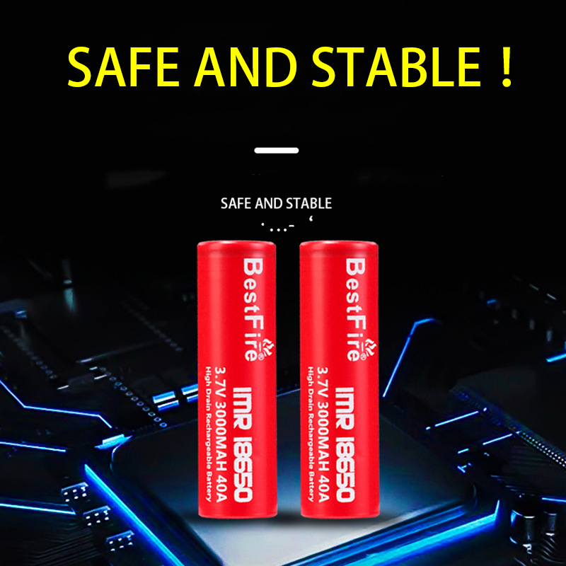 Bestfire battery IMR18650 2500mAh 3000mAh 3.7V 35A discharge lithium battery for electric tools in stock customized OEM/ODM