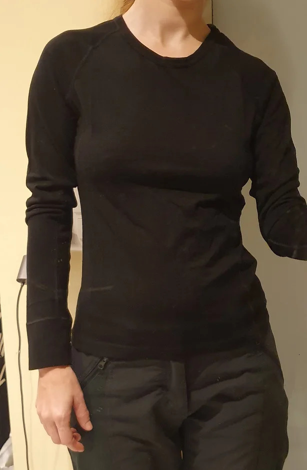 100% Merino Wool Women Midweight Crew Next to Skin NTS Base Layer Women Tops Thermal Underwear Tops European Size S-L 160GSM 231229