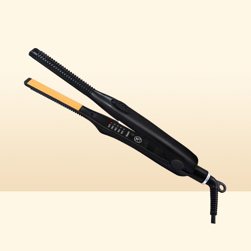 Hair Curlers Straighteners 2 in 1 Straightener and Curler Professional Salon Tool Fast Heating Travel Curling Iron Mini Straighten