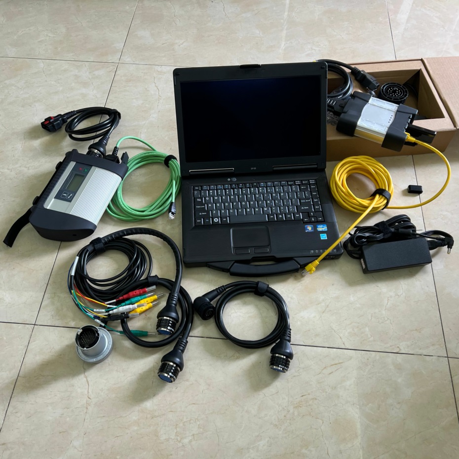 2in1 Auto Diagnosis Tools MB Star C4 and Icom for BMW Next with 2TB HDD + 90% New Laptop CF-53 Toughbook Ready use