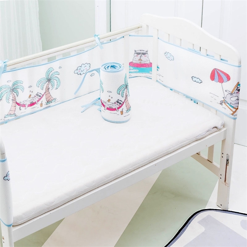 300 28cm Safety Crib Crash Barrier Summer born Protector Rail Breathable Mesh 231228