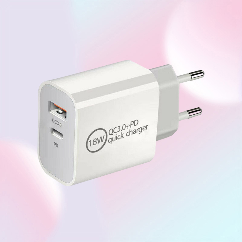 18W Fast USB Charger PD Quick Charge Adapter TYPE C Plug Charging for iPhone 12 11 Pro max without Box4187170