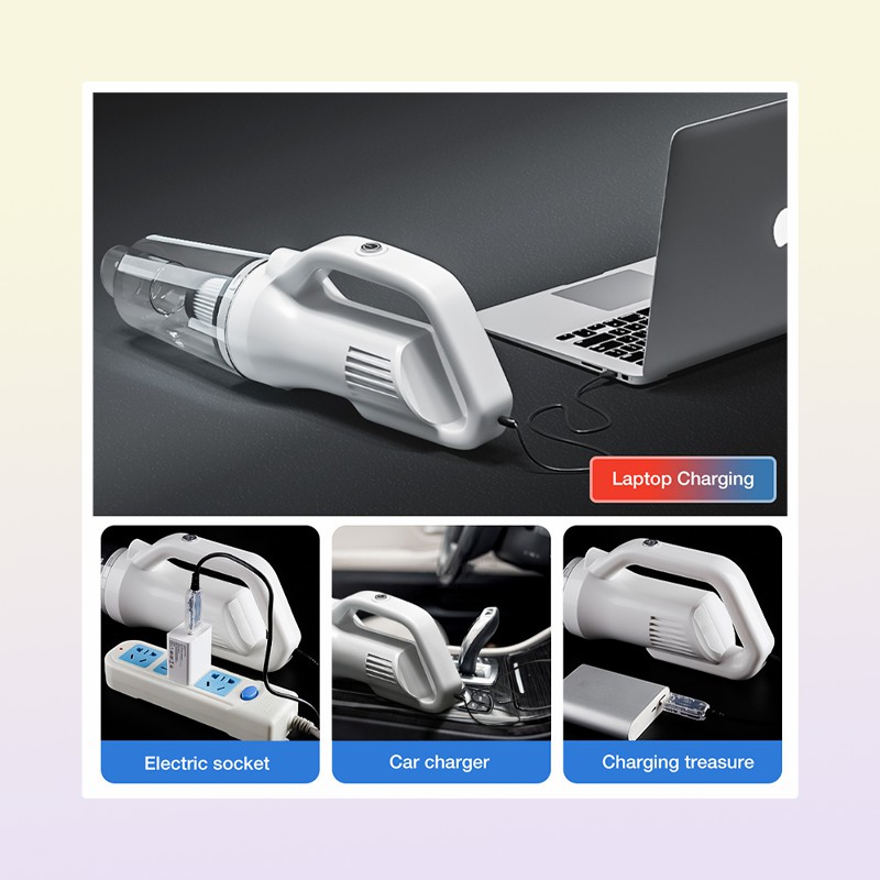Electronics Robots 12000Pa Suction Vacuum Cleaner Cordless USB Chargable Handheld Vacuum Cleaners Floor Mop Dust Collector Aspirat
