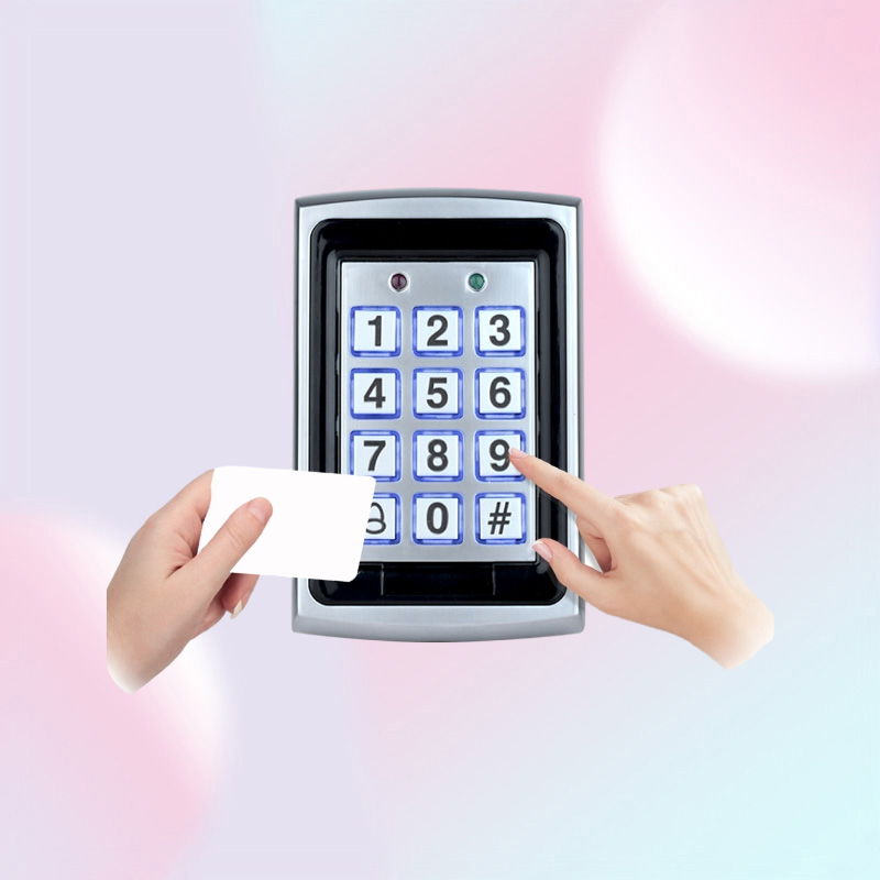 1000user capacity Metal RIFD Keypad out door keyboard Access Control 125khz rfid Card Reader With Passwords Door Lock for Security