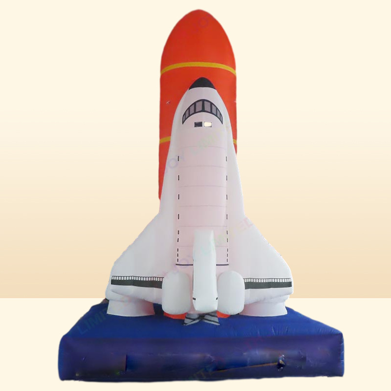 outdoor activities 4m High Giant inflatable spaceship space shuttle Rocket model for advertising