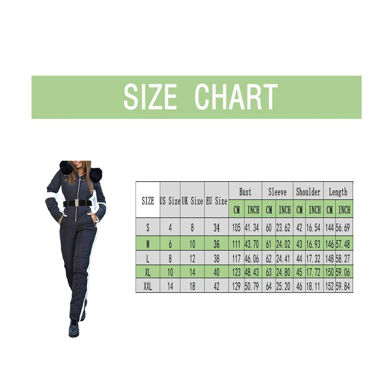 Womens Winter Hooded Parka Outdoor Sports Snowboard Ski Jumpsuit Waterproof With Removable Collar Zipper Suit 231229