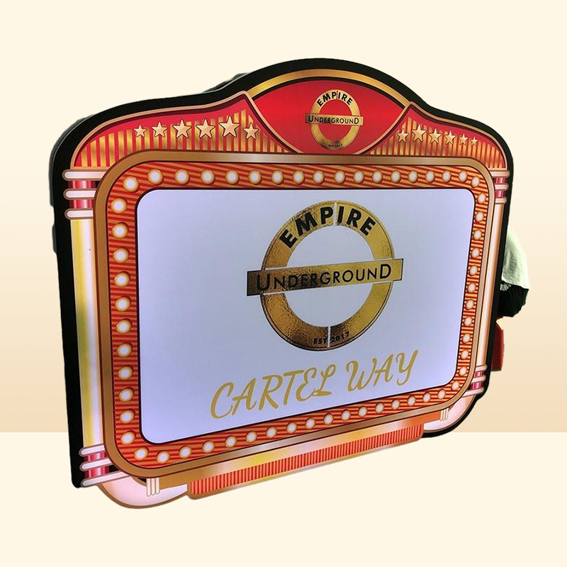 Customized Rechargeable LED Lighted Display Marquee Message Board Bar Wine Bottle Presenter Party Night Club Marquee Light Box 1017025642