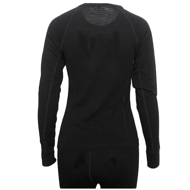 100% Merino Wool Women Midweight Crew Next to Skin NTS Base Layer Women Tops Thermal Underwear Tops European Size S-L 160GSM 231229
