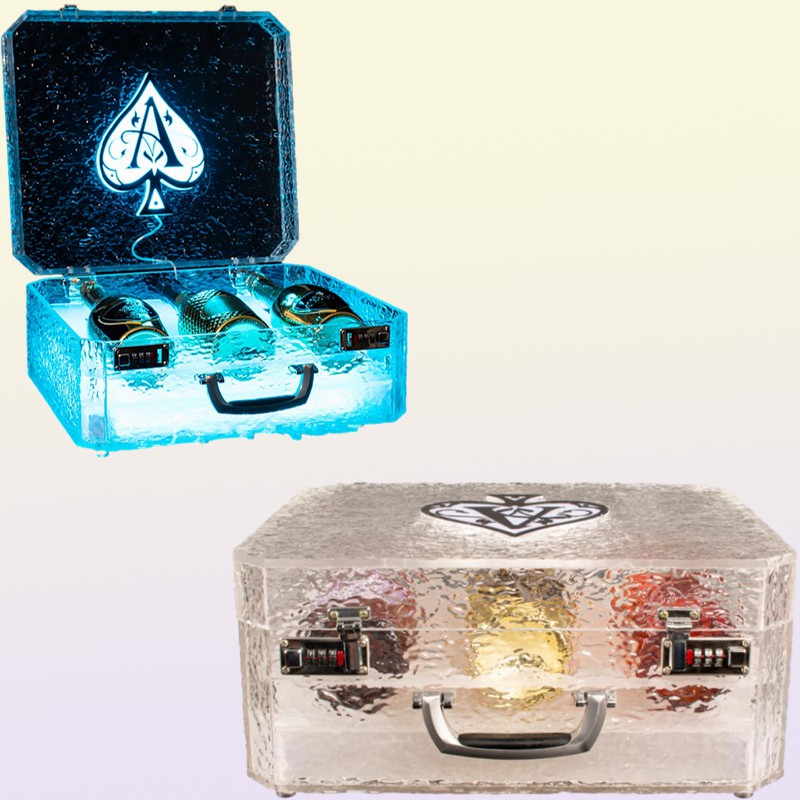 LED Luminous Champagne Glorifier Display Case GlowBar Rechargeable Bottle Presenter For NightClub Party Lounge9182171